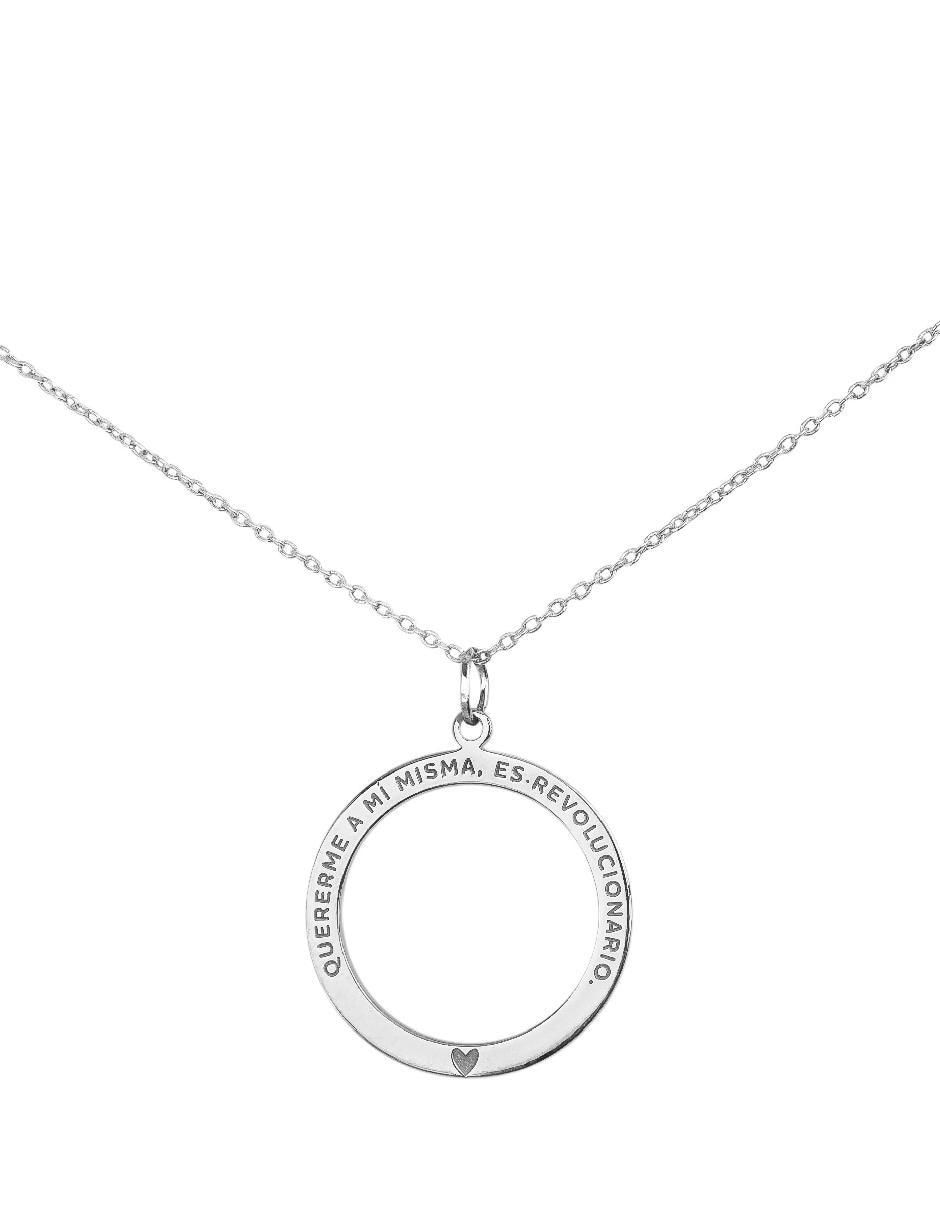 Collar con dije Empowerment & Self-Love de plata P 925 2