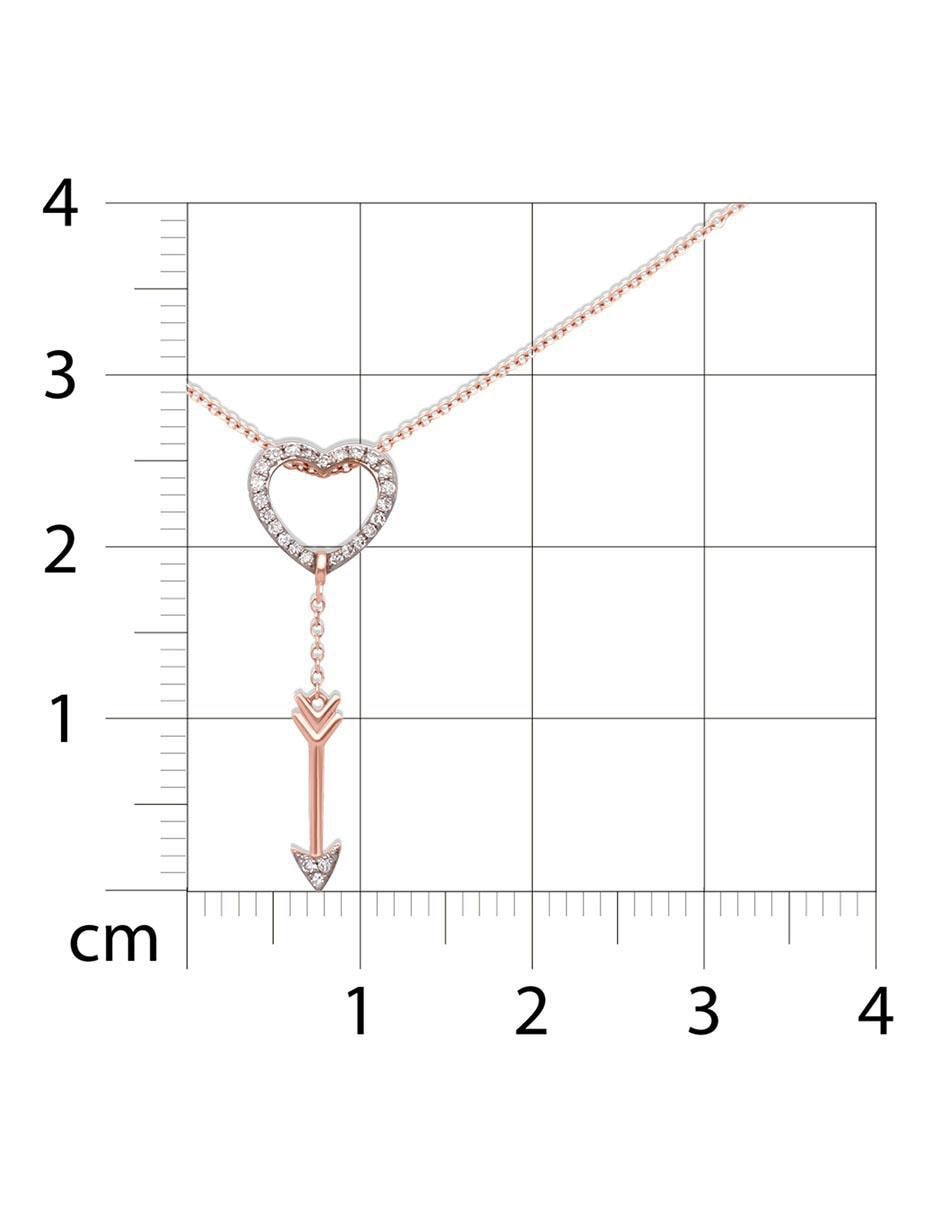 Colgante Y Dije de corazón de oro rosa 14 K 4