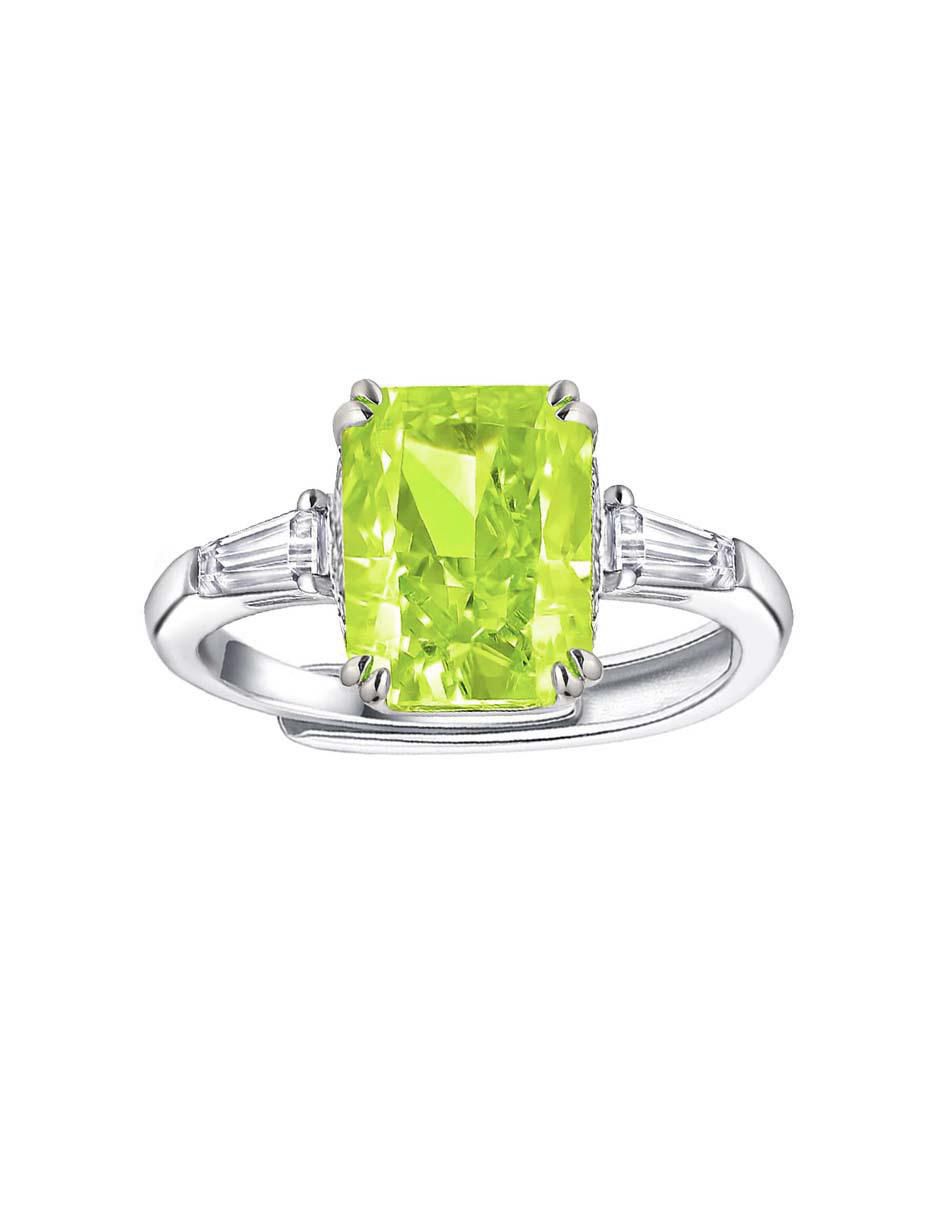 Anillo de compromiso zirconia 1
