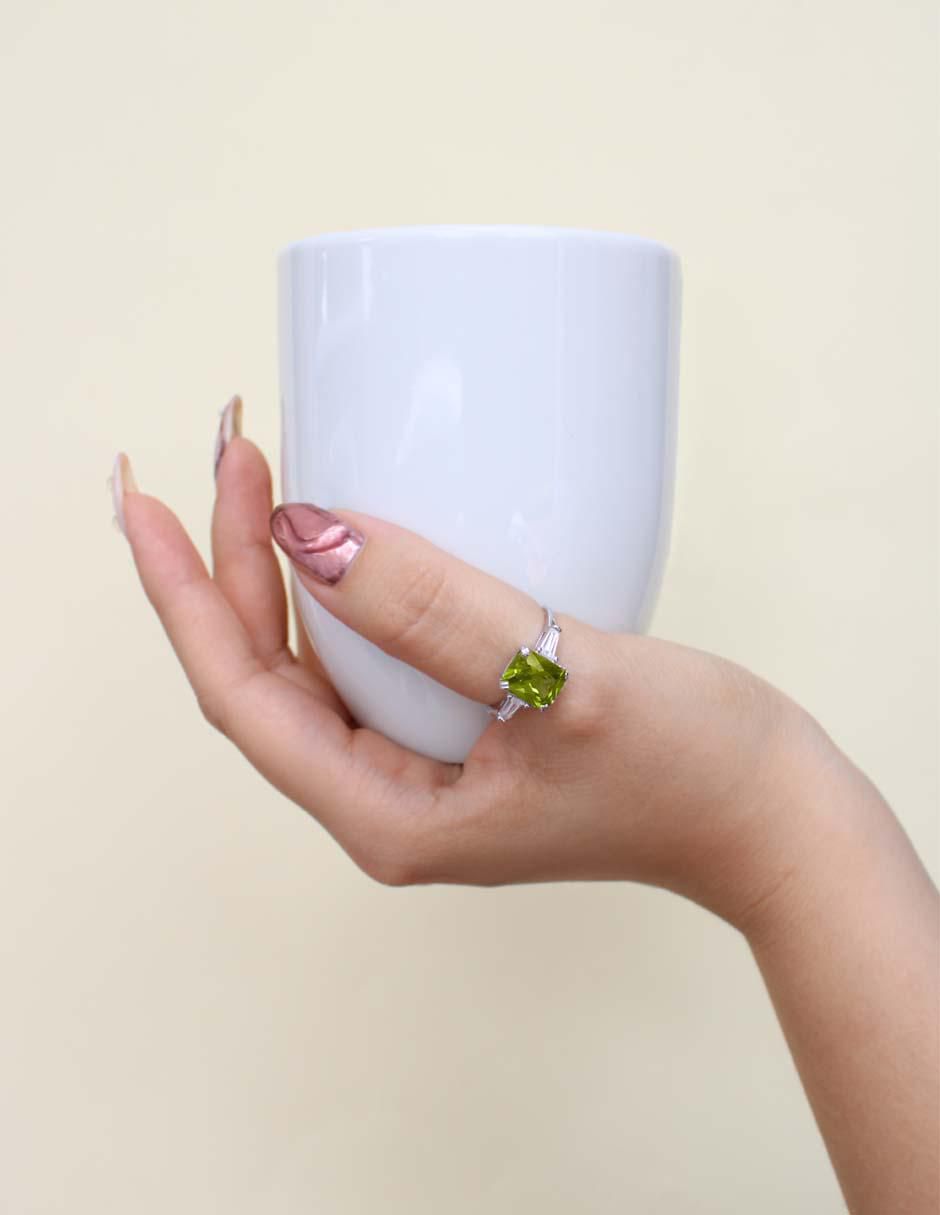 Anillo de compromiso zirconia 5