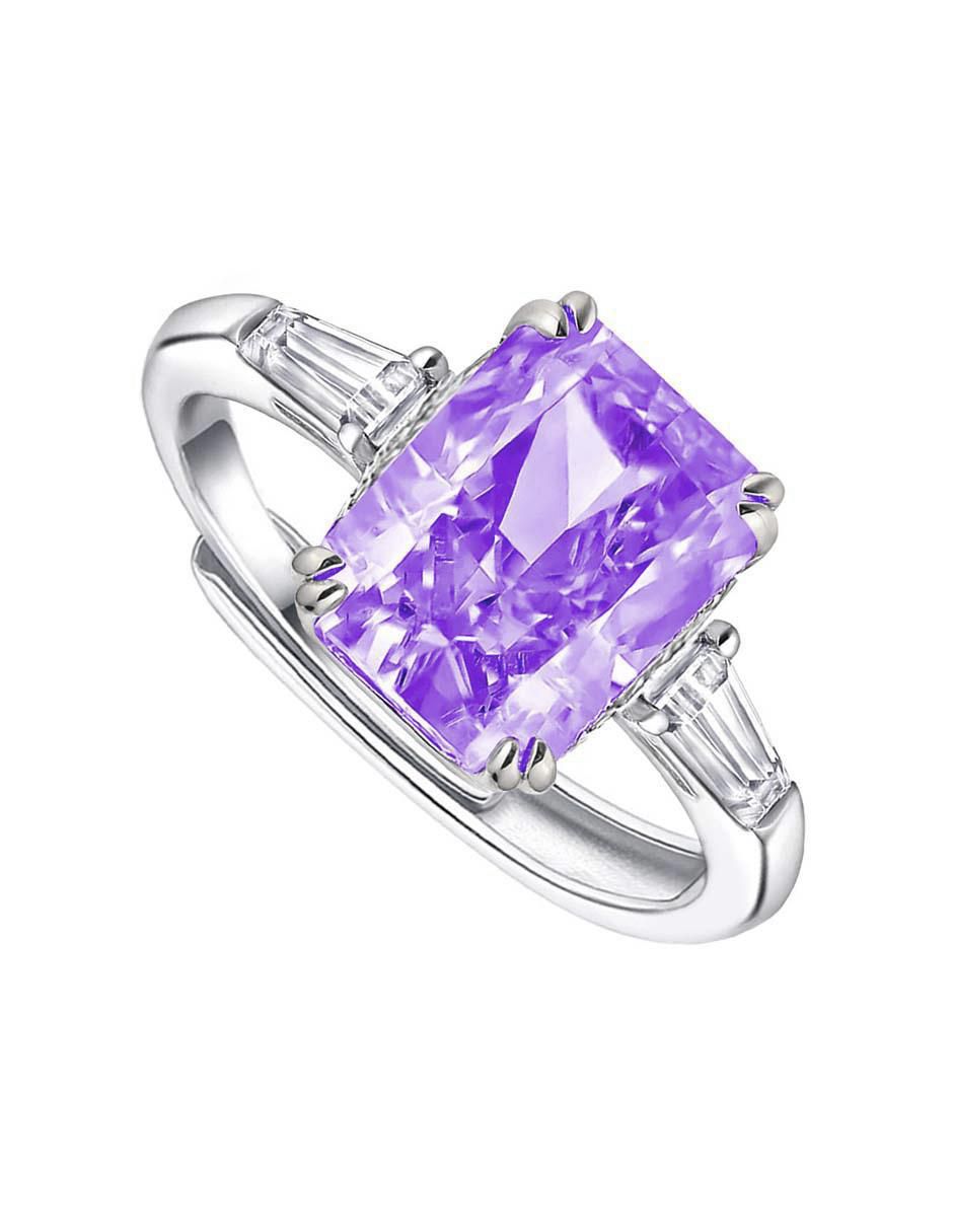 Anillo de compromiso "de" acero inoxidable sin kilataje clepsidra ninguna zirconia