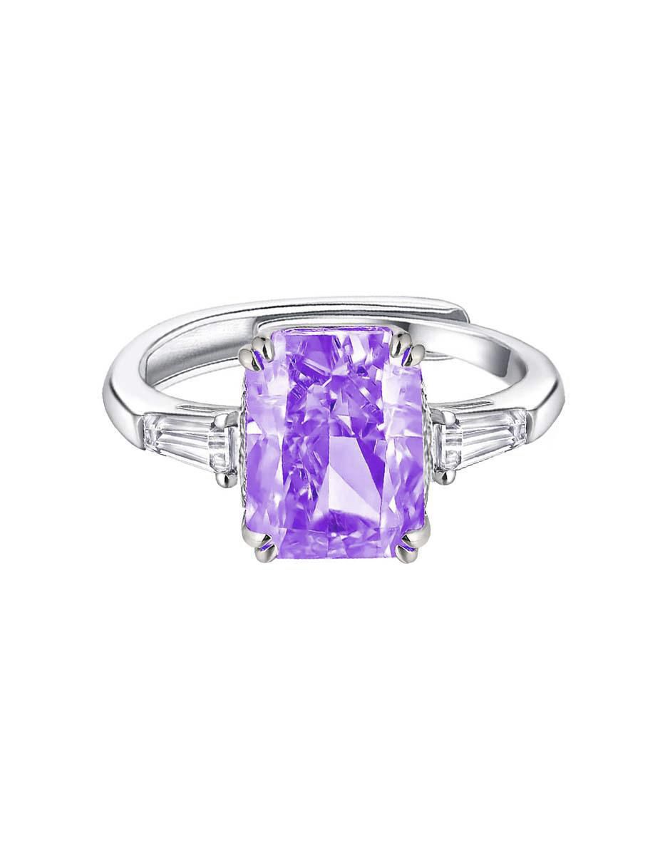 Anillo de compromiso "de" acero inoxidable sin kilataje clepsidra ninguna zirconia