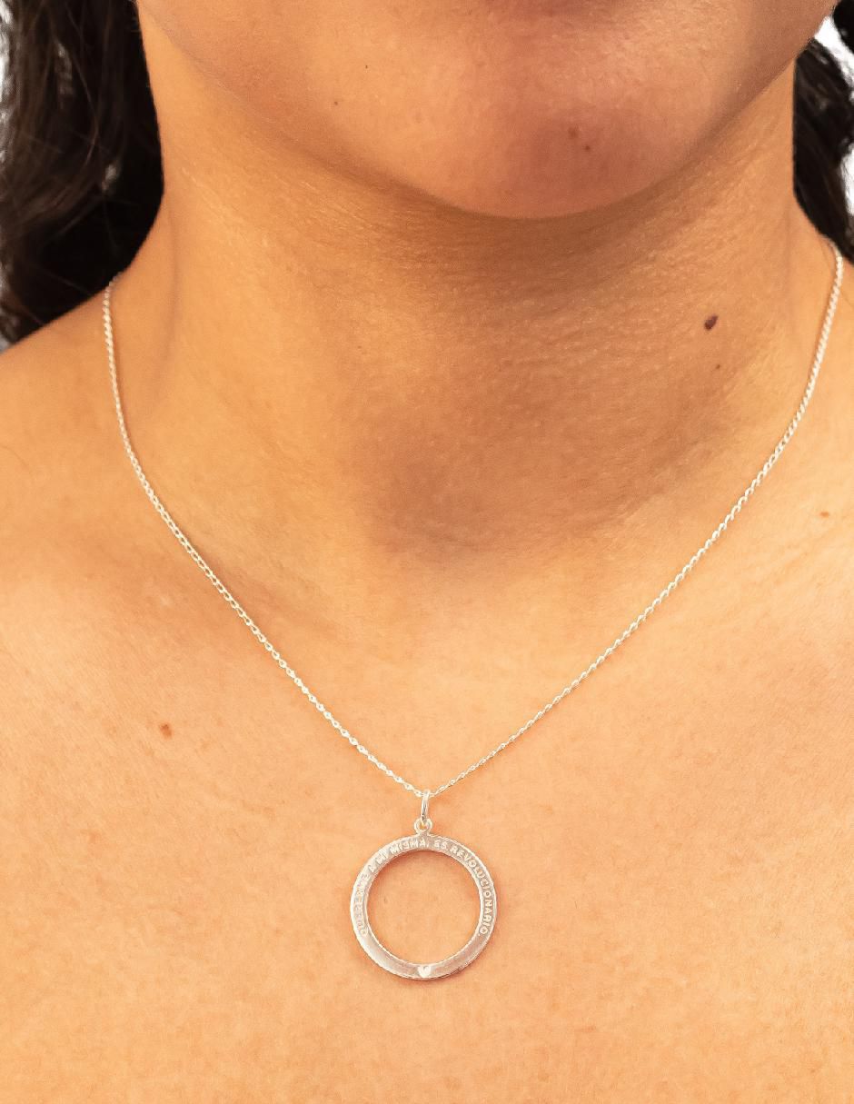 Collar con dije Empowerment & Self-Love de plata P 925 3