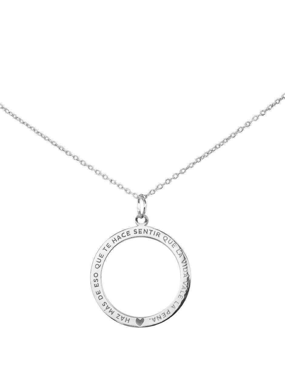 Collar con dije Empowerment & Self-Love de plata P 925 2