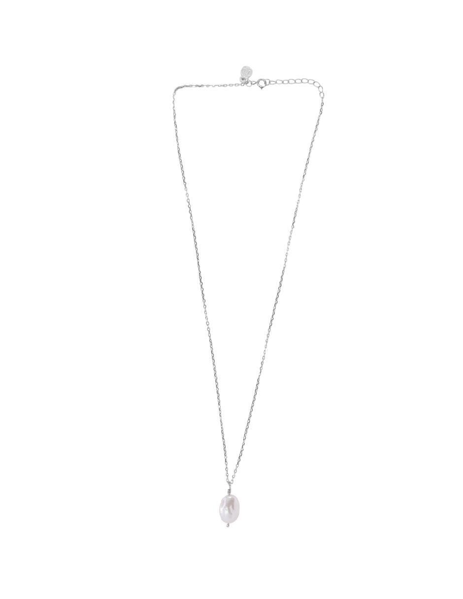 Collar con dije ovalado de plata P 925 2