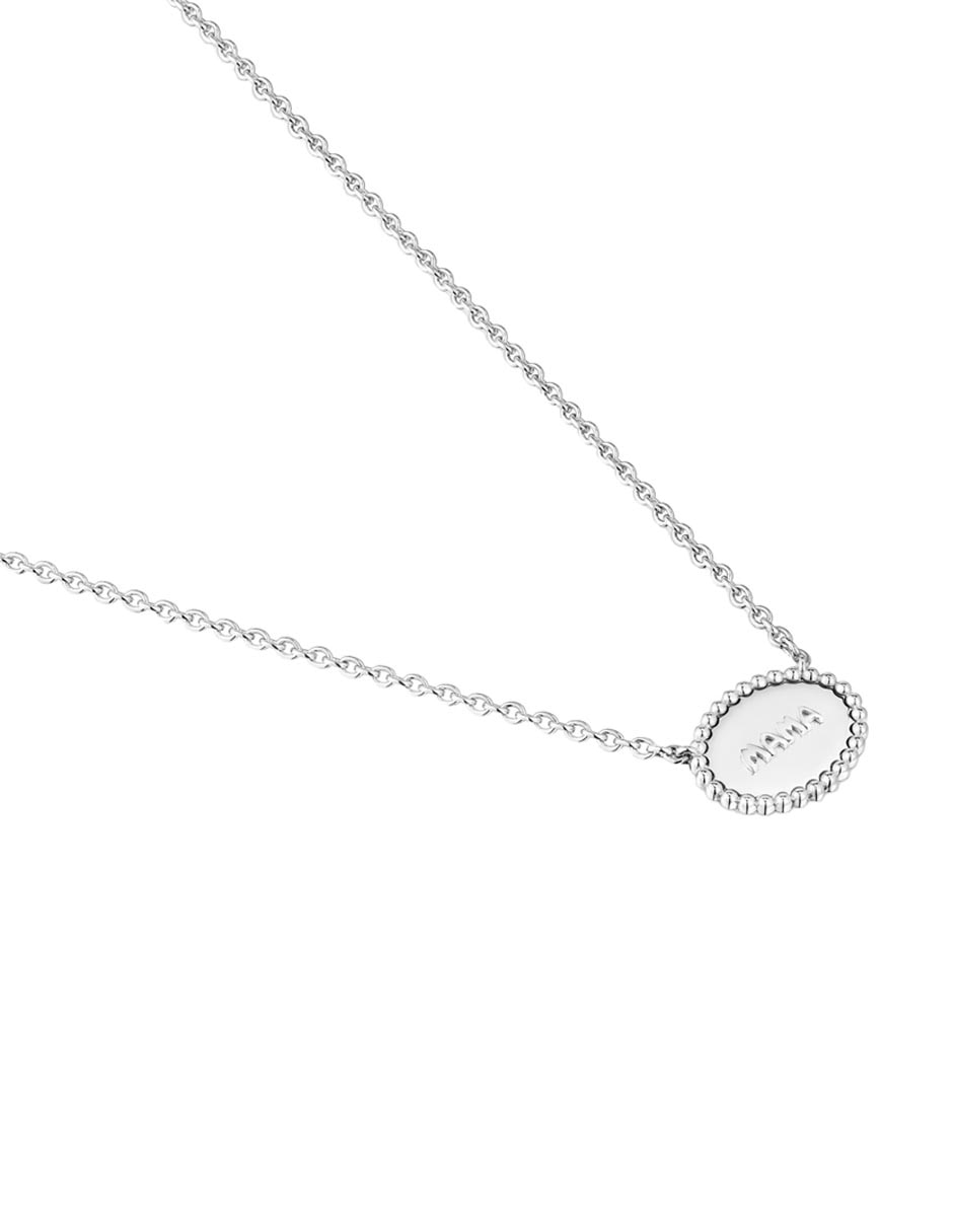 Collar ovalado Mamá de plata P 925 3