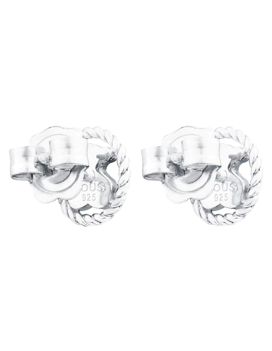 Aretes de oso Camee de plata P 925 con acabado brillante 3