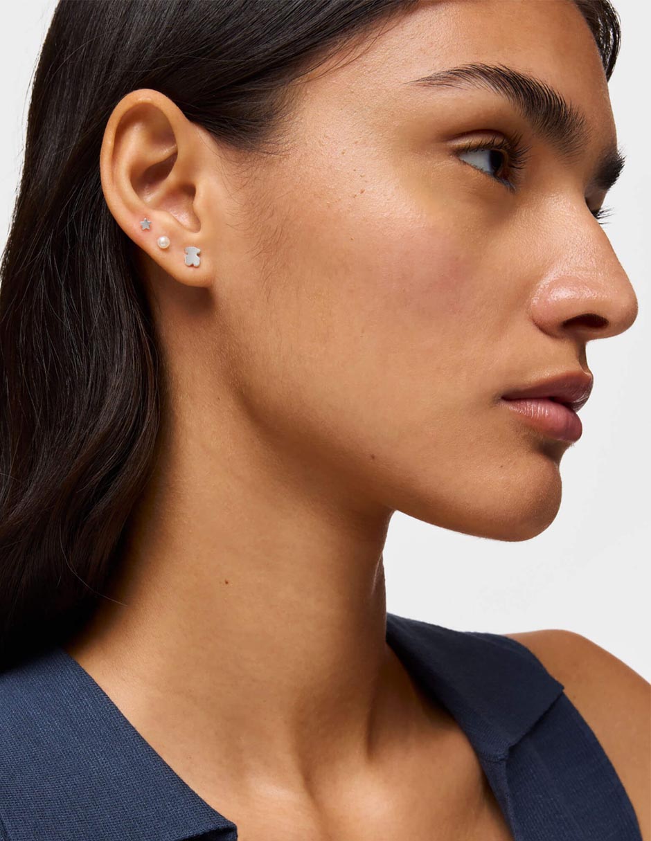 Aretes de oso Sweet Dolls de plata P 925 con acabado brillante 5