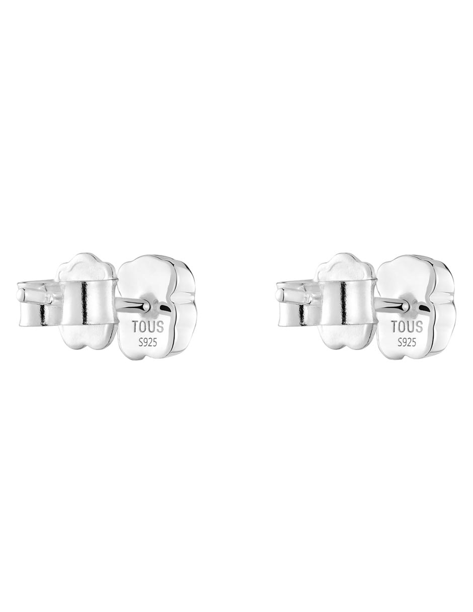 Aretes de oso de plata P 925 con acabado brillante nácar 3