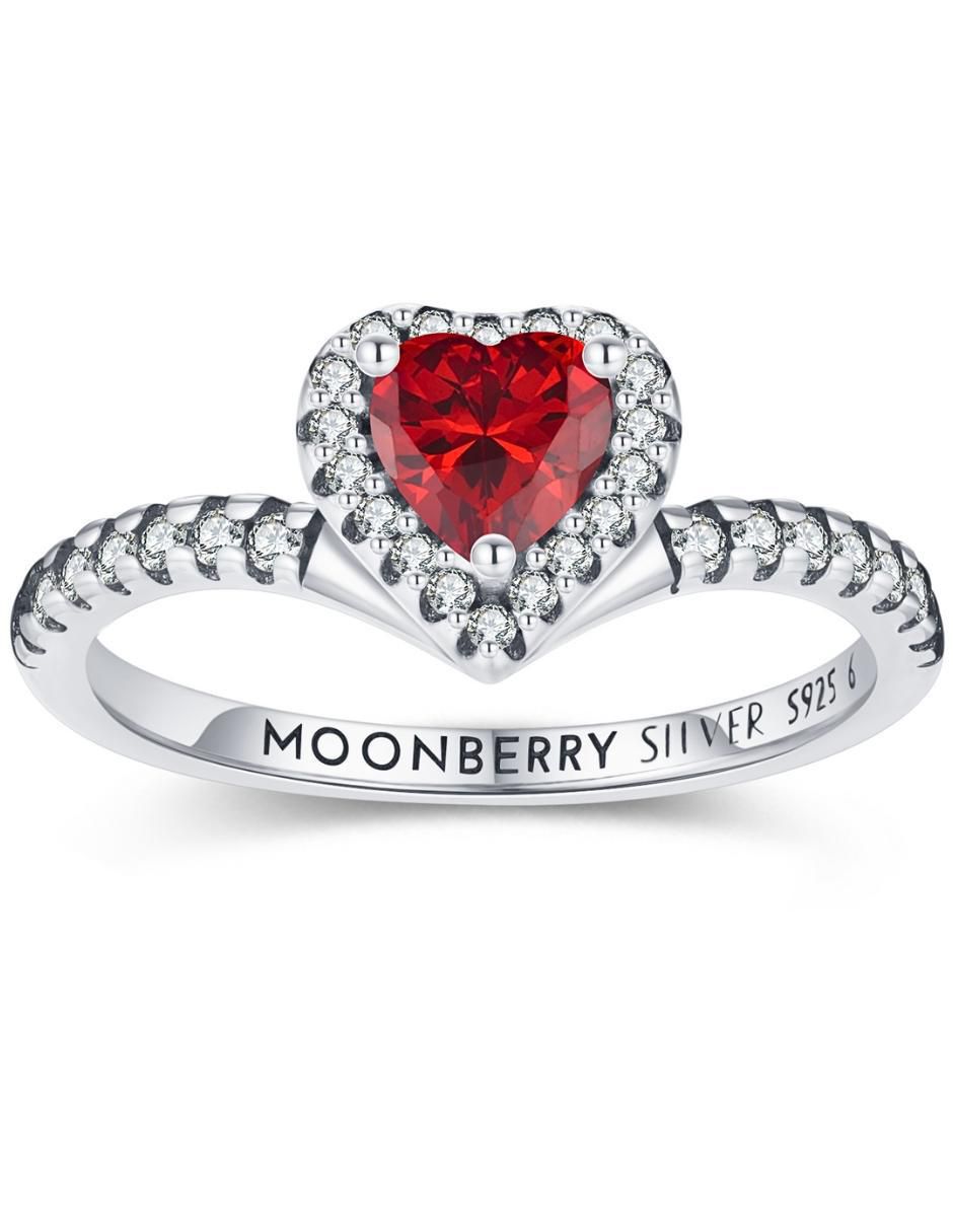 Anillo de corazón Eternity Moments P 925 de plata zirconia cúbica brillante 2