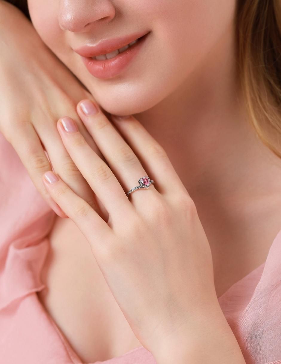 Anillo de corazón Eternity Moments P 925 de plata zirconia cúbica brillante 11