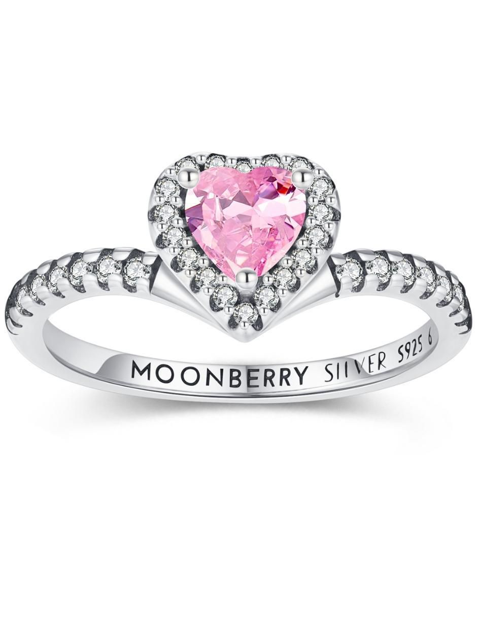 Anillo de corazón Eternity Moments P 925 de plata zirconia cúbica brillante 2