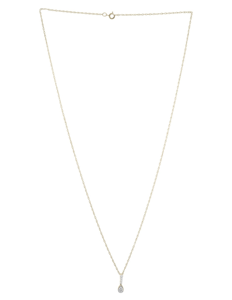 Collar de gota de oro 14 K 2