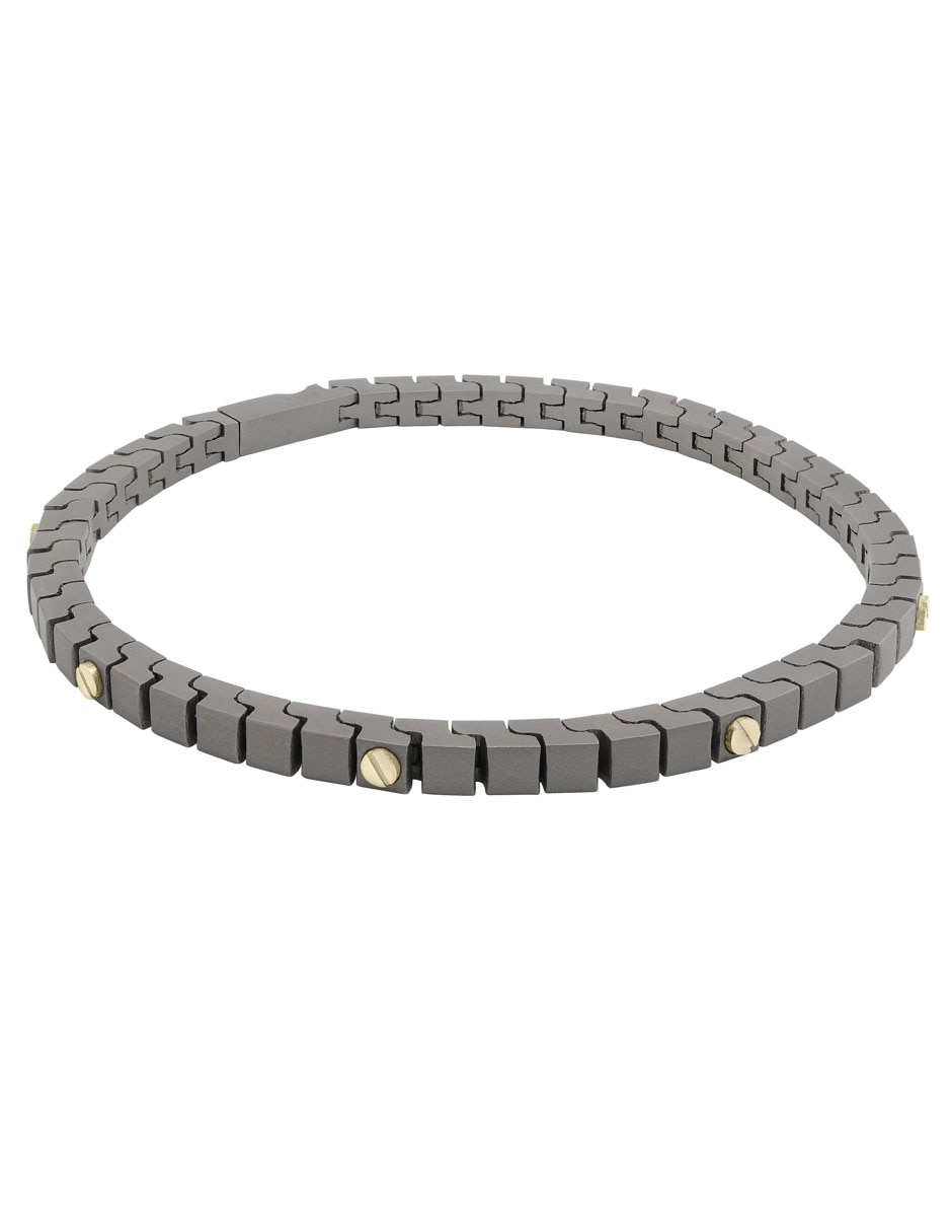 Pulsera de oro 14 K con acabado mate