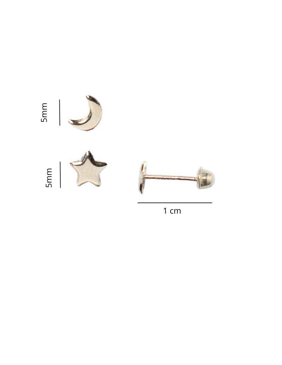 Broqueles de estrella de oro 7