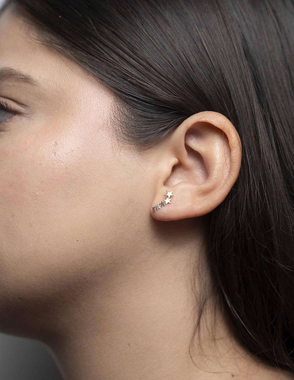 Set de aretes de estrella de oro 4