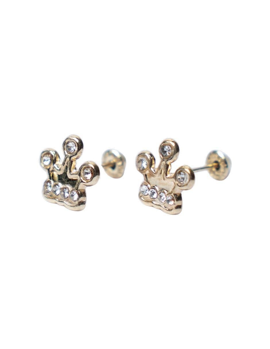 Broqueles de corona de oro zirconia 3