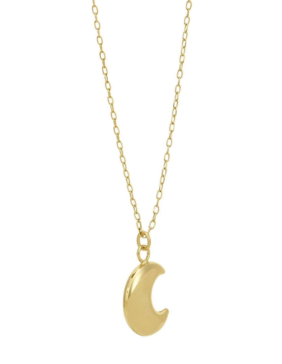 Collar con dije de luna de oro 14 K 3