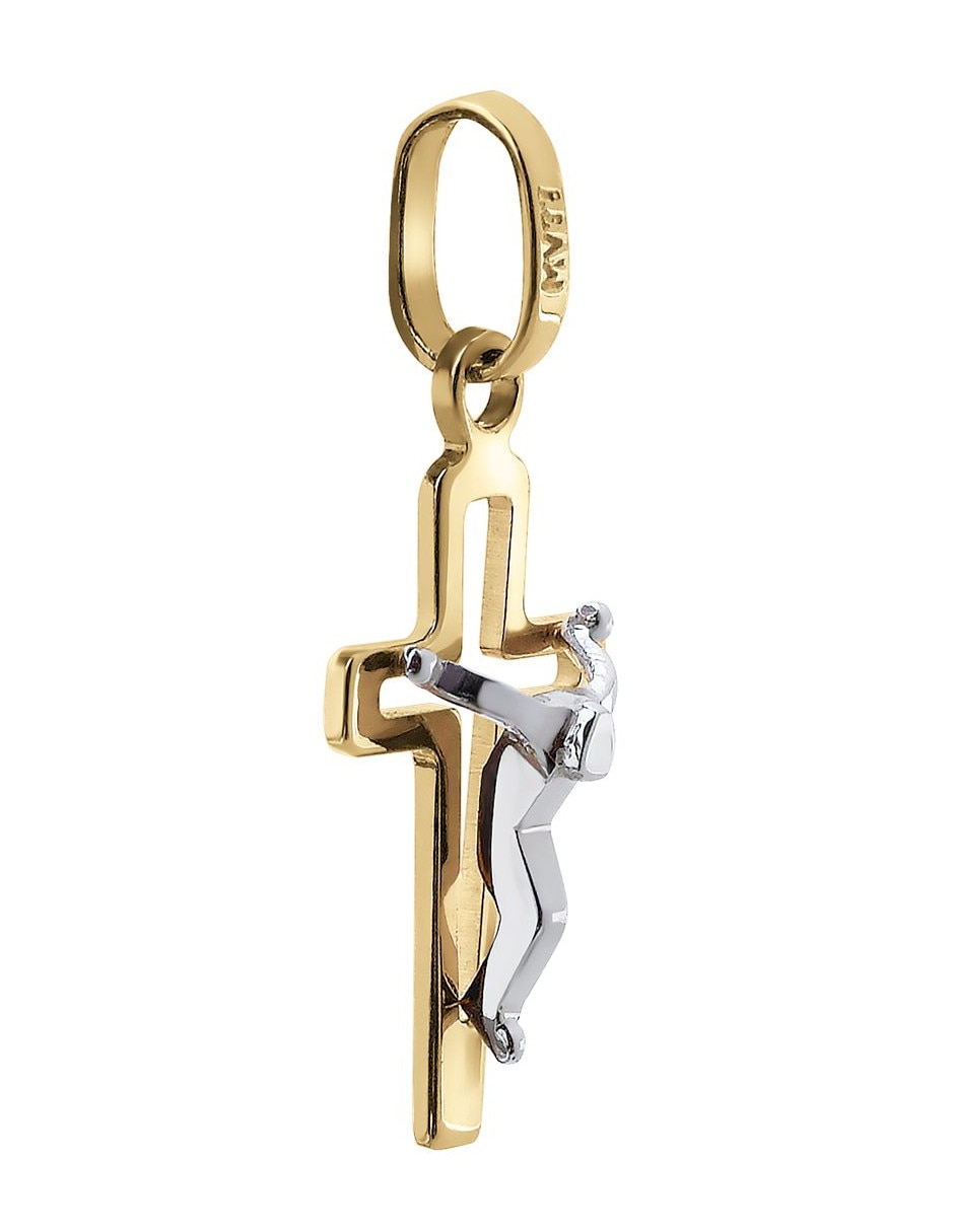 Dije de crucifijo de oro 14 K 4