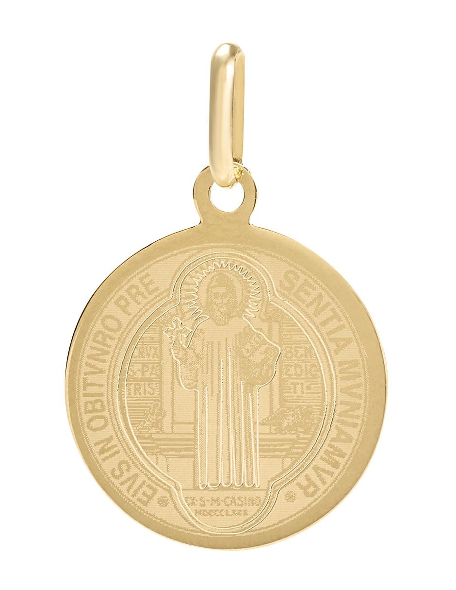 Medalla redonda de oro 14 K Medalla redonda de oro 14 K