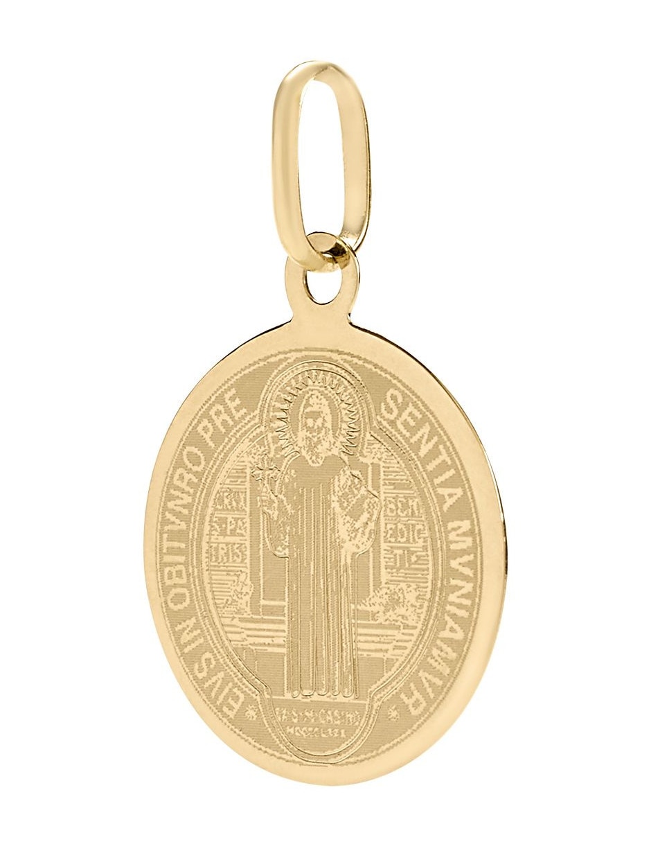 Medalla redonda de oro 14 K 3