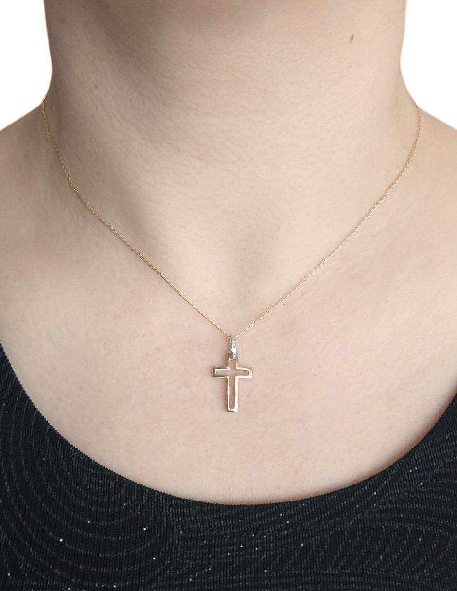 Dije de cruz de oro 14 K 2