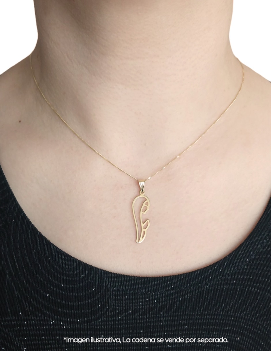 Medalla redonda de oro 14 K