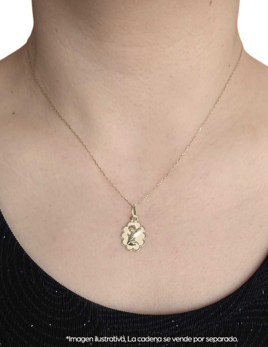 Medalla de ángel de oro 14 K 2