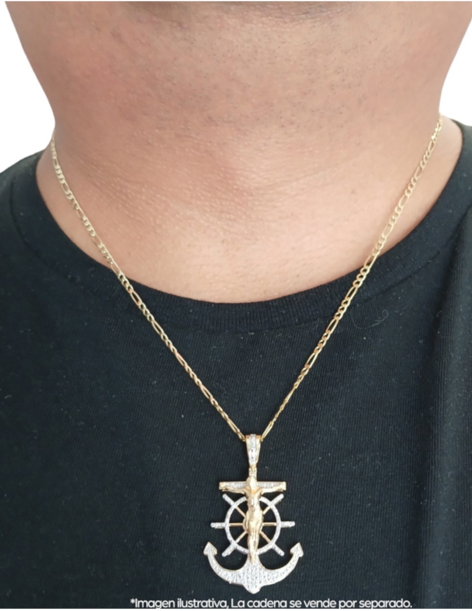 Dije de ancla de oro 14 K 2