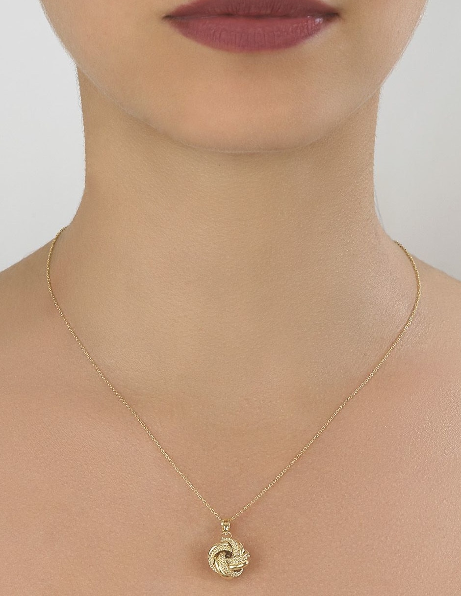 Collar con dije de oro 14 K 2