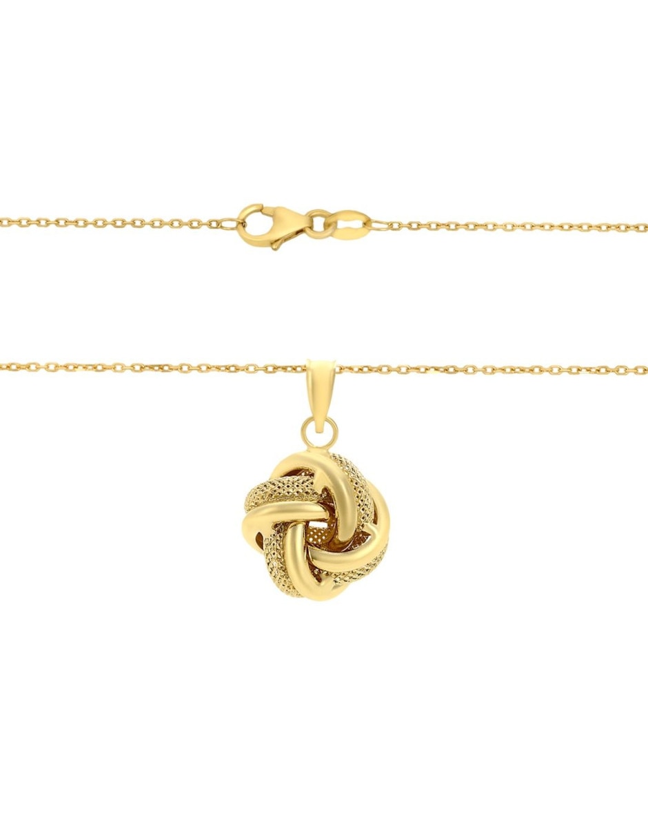 Collar con dije de oro 14 K 3