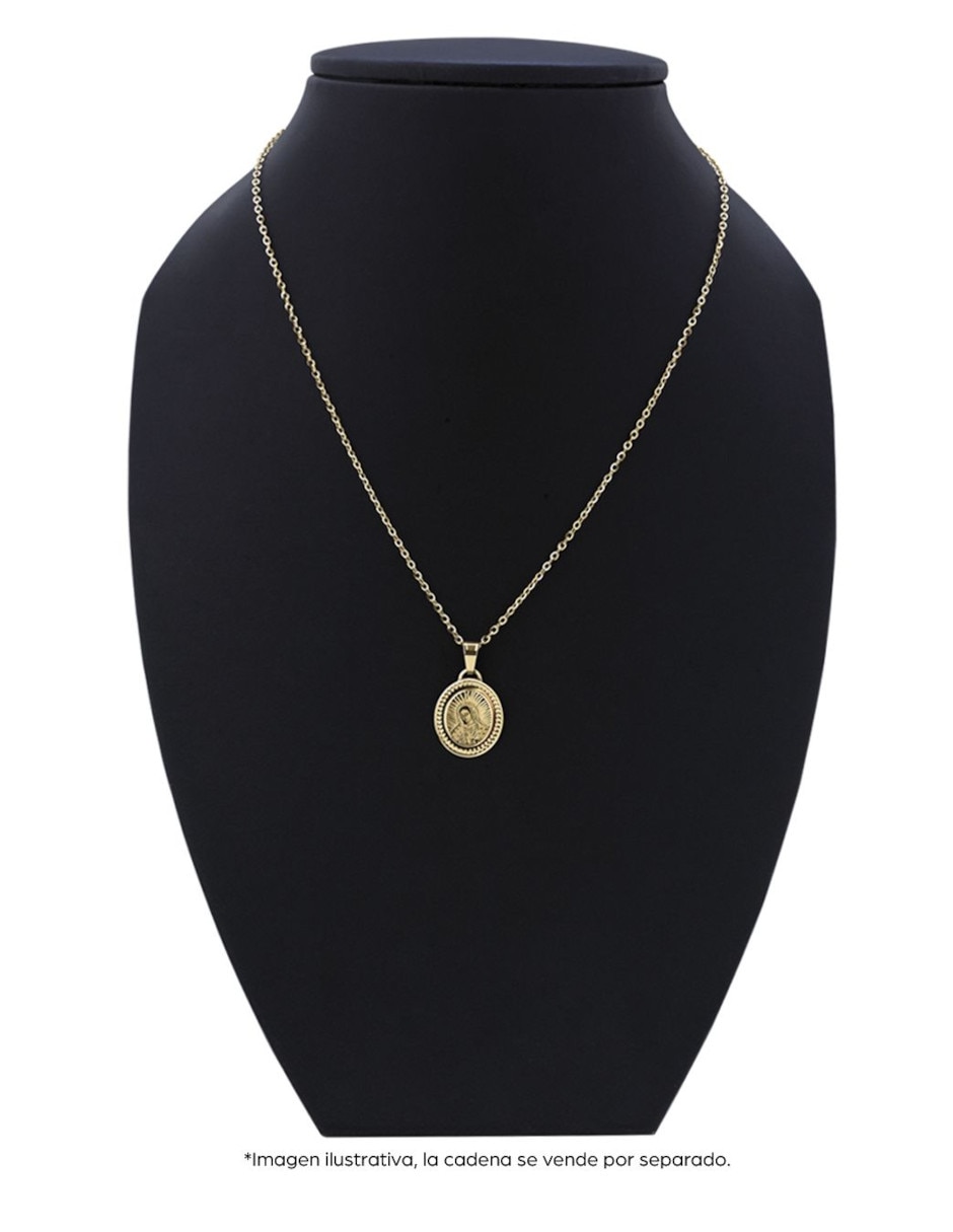 Medalla ovalada de oro 14 K 3