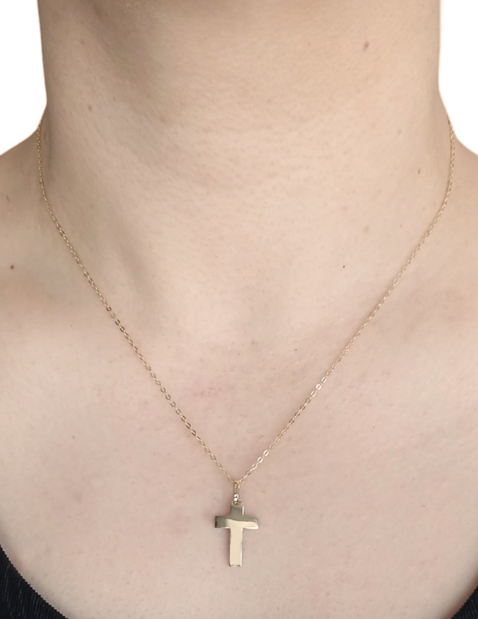 Dije de cruz de oro 14 K 2