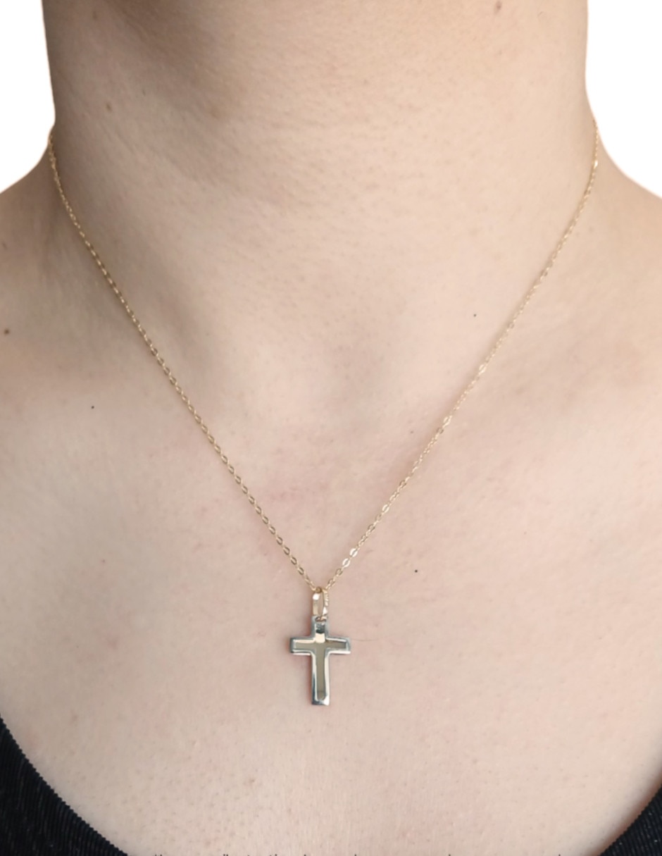 Dije de cruz de oro 14 K 3