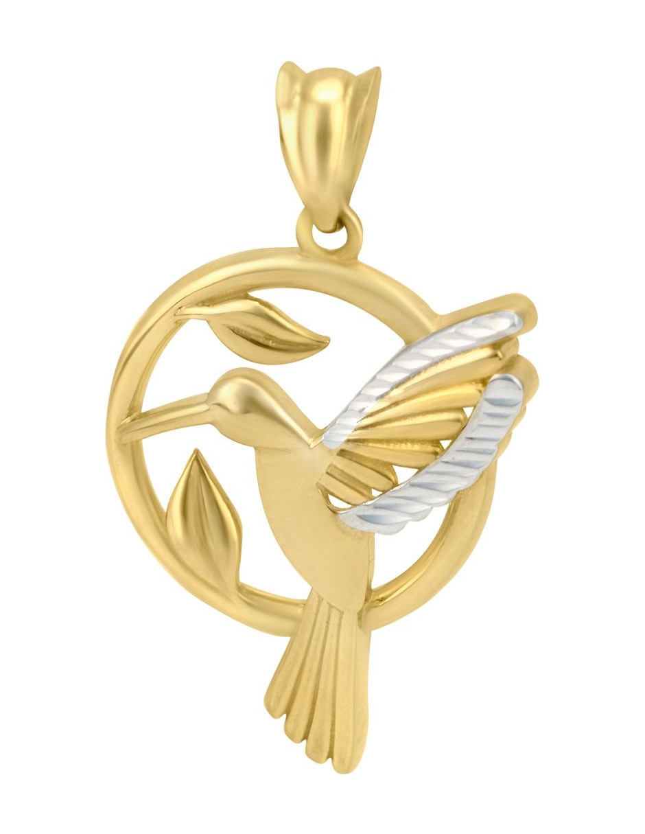 Dije de colibrí de oro 14 K Dije de colibrí de oro 14 K
