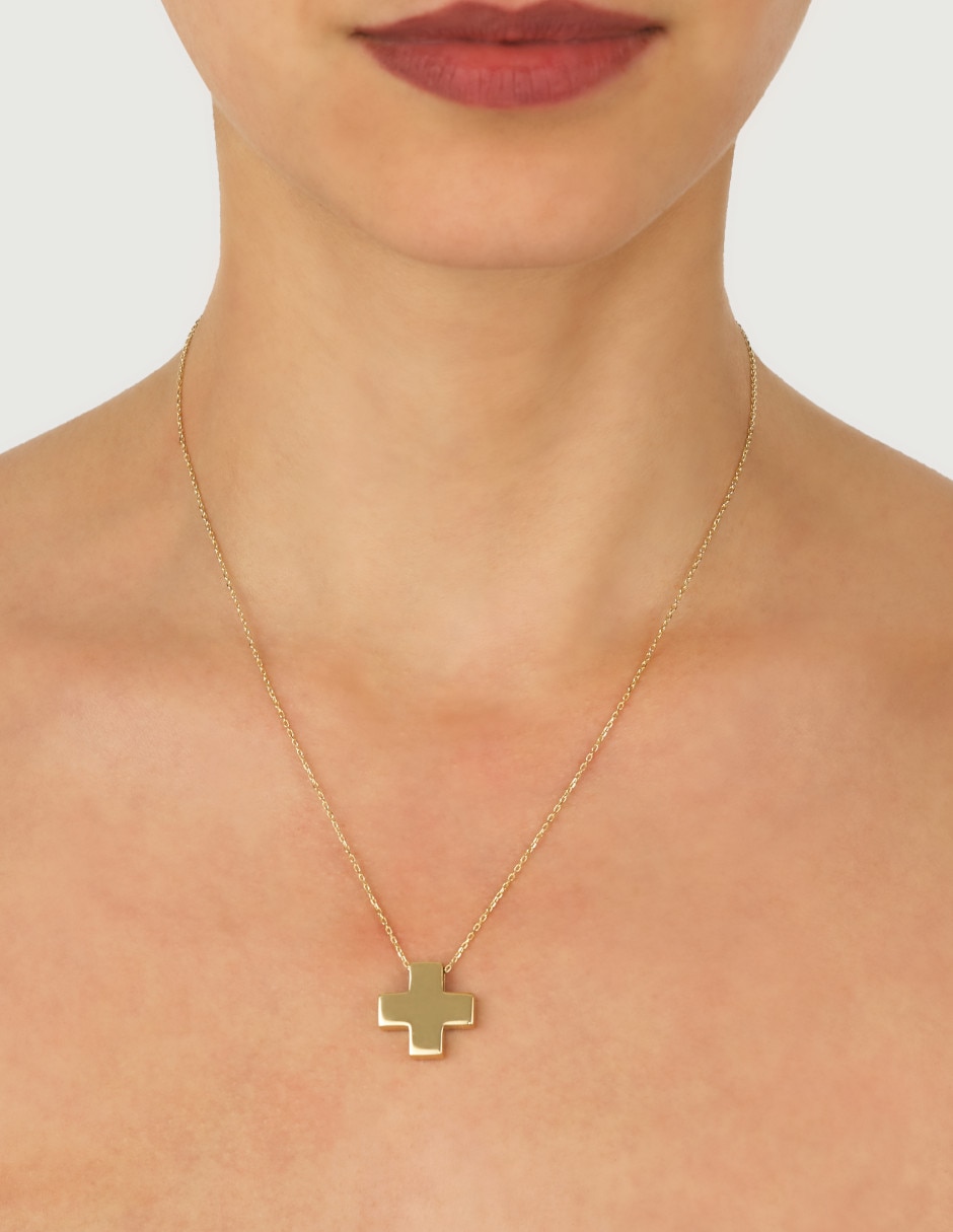 Dije de cruz de oro 14 K