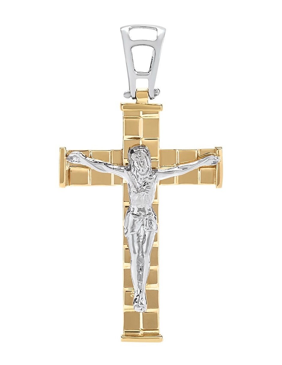 Dije de crucifijo de oro 14 K