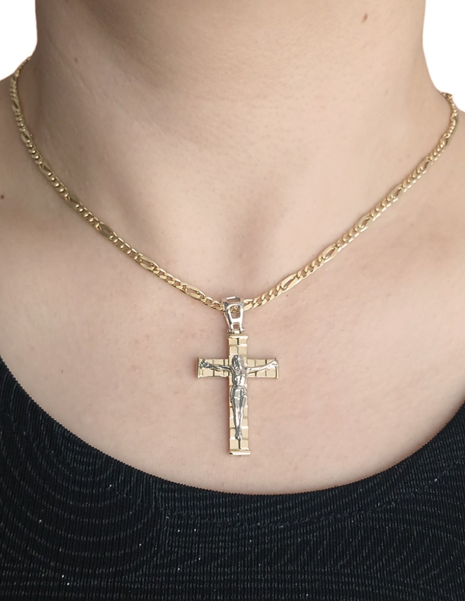 Dije de crucifijo de oro 14 K 2