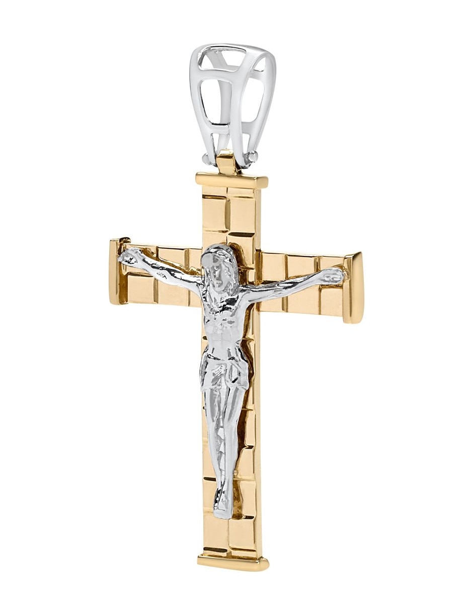Dije de crucifijo de oro 14 K 3