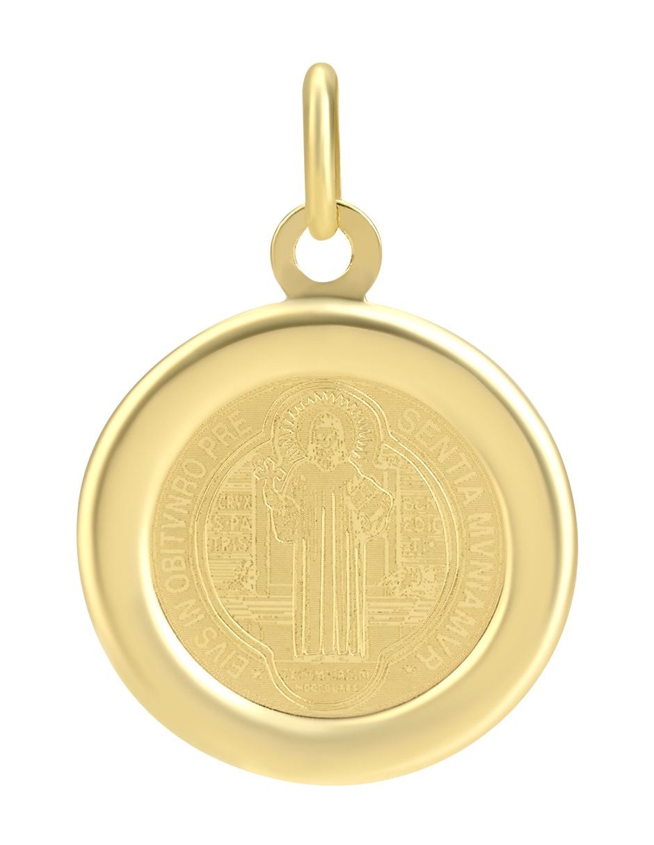 Medalla redonda de oro 14 K Medalla redonda de oro 14 K