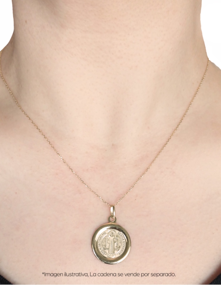 Medalla redonda de oro 14 K 2