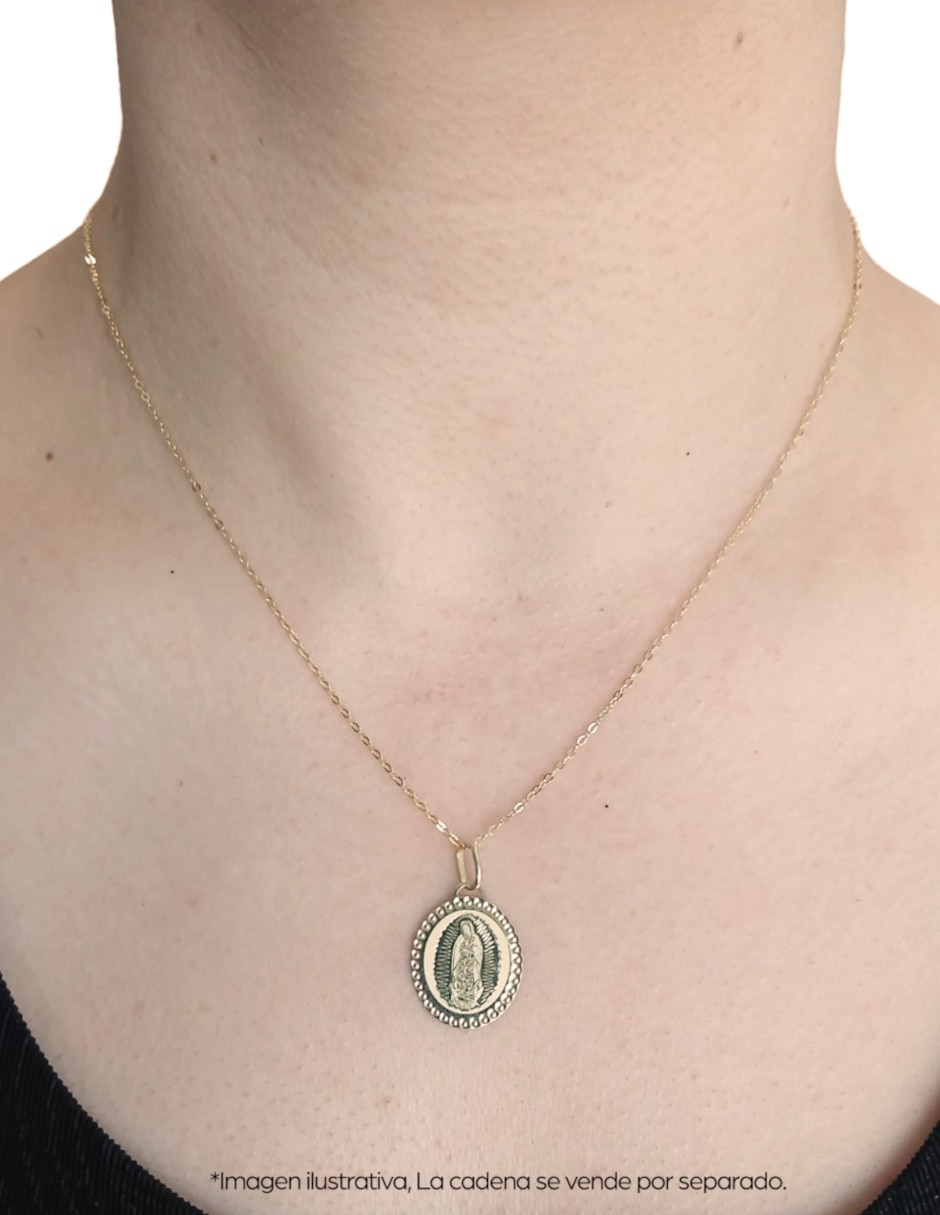 Medalla de virgen de guadalupe de oro 14 K 2