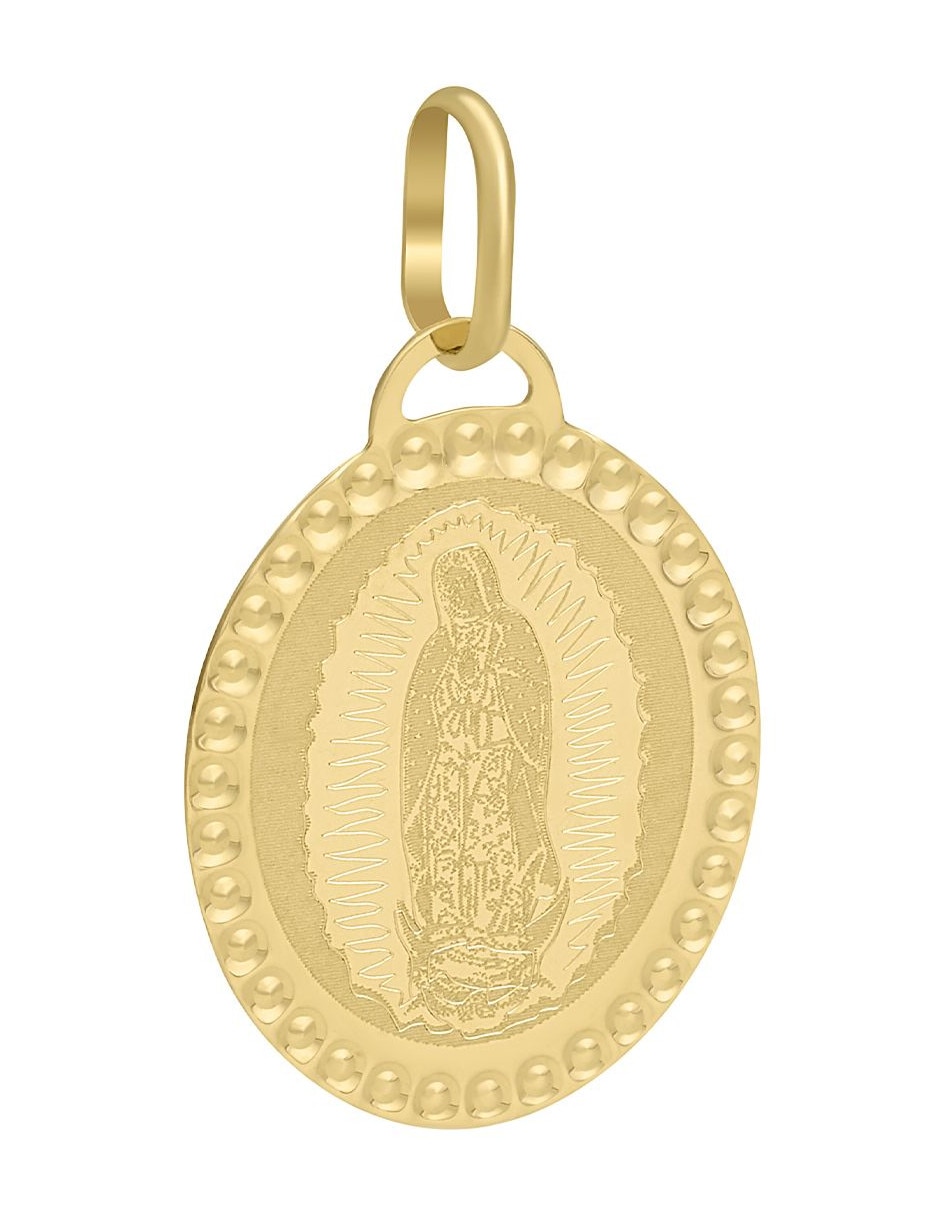 Medalla de virgen de guadalupe de oro 14 K 3