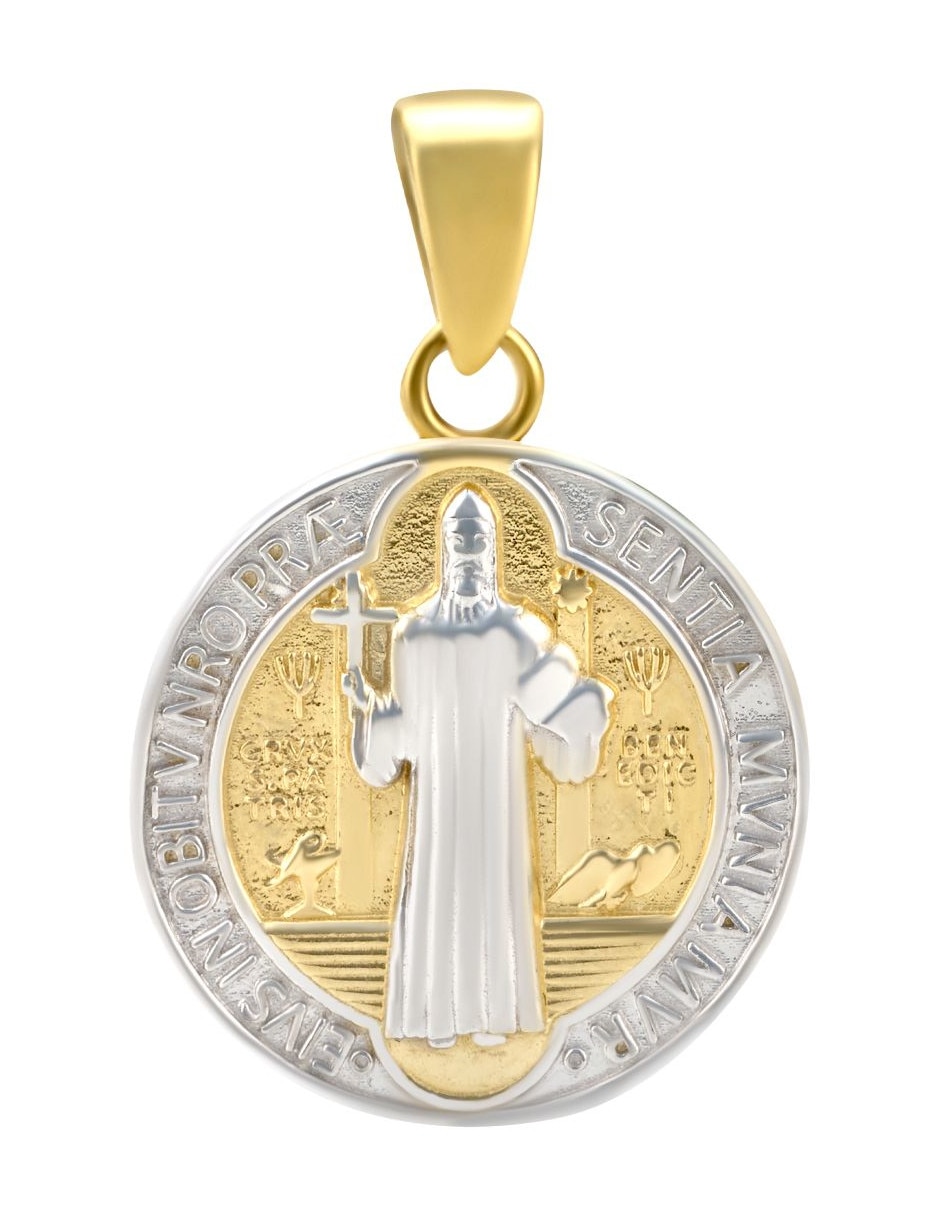 Medalla redonda de oro 14 K Medalla redonda de oro 14 K