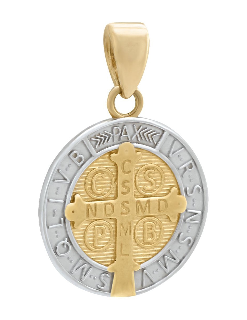 Medalla redonda de oro 14 K 2