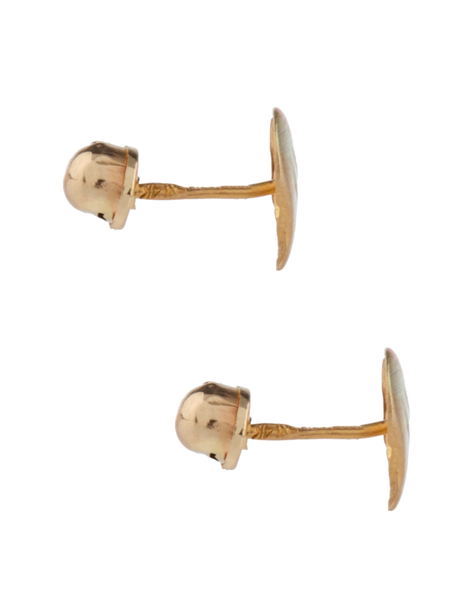Broqueles de corazón de oro 14 K 3