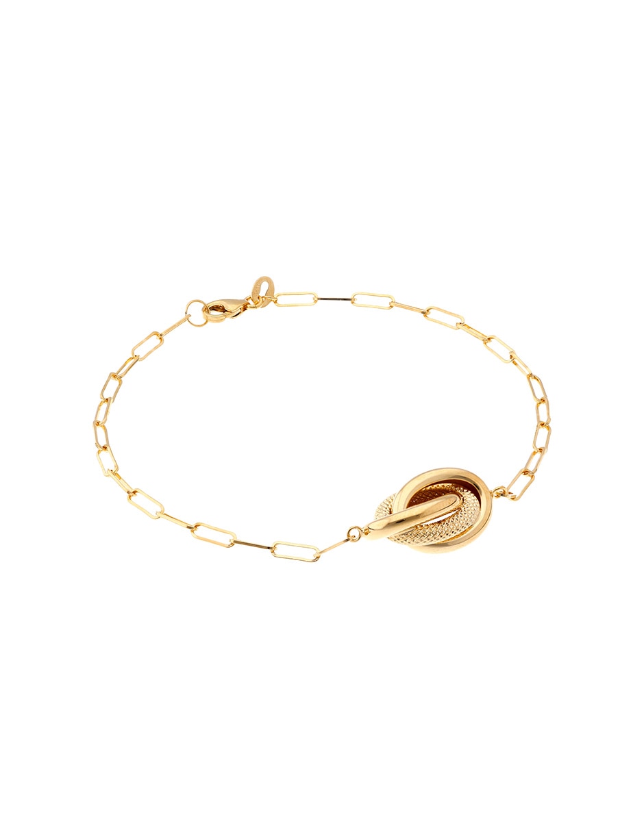 Pulsera de oro amarillo 14 K con acabado pulido