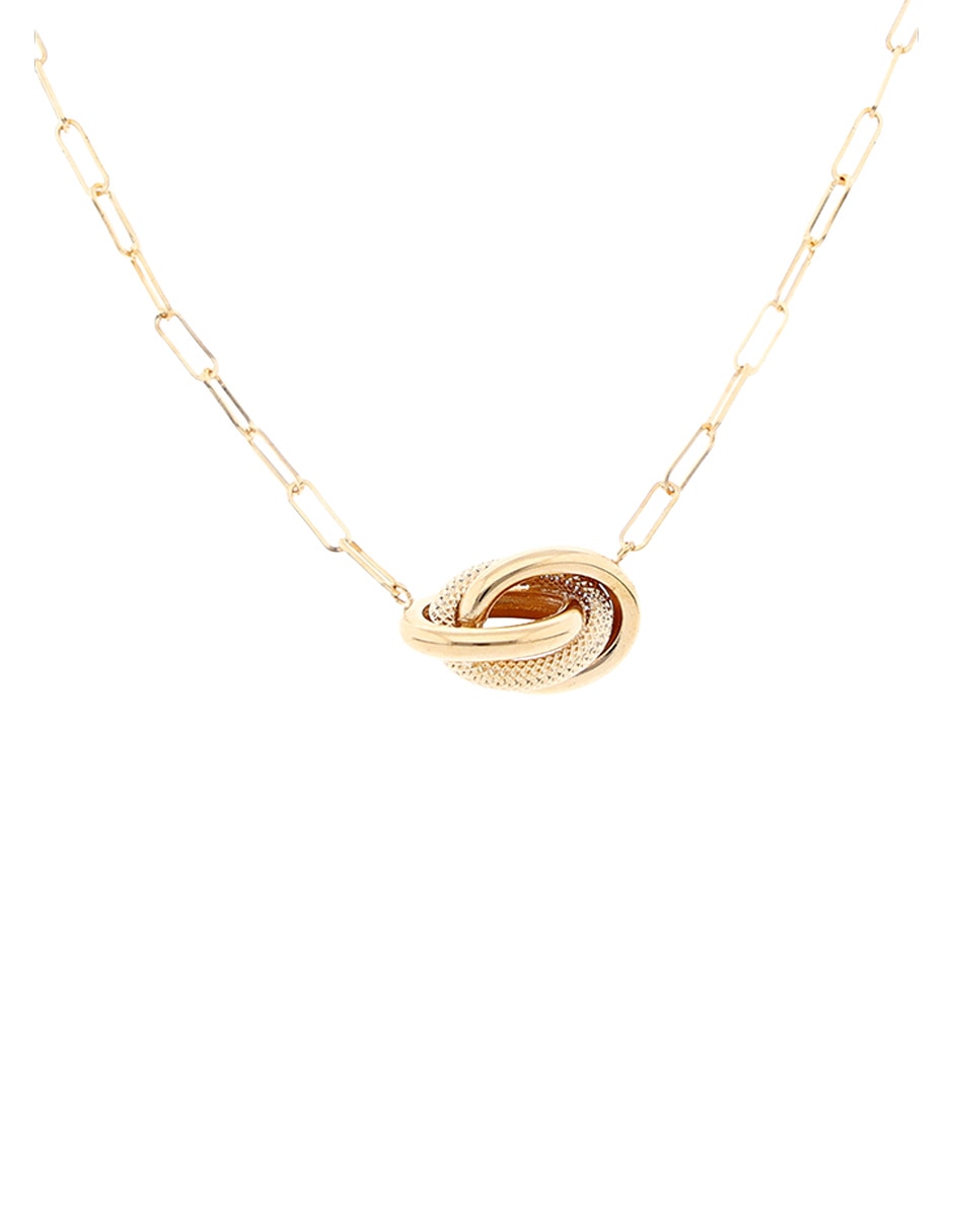 Collar de oro amarillo 14 K