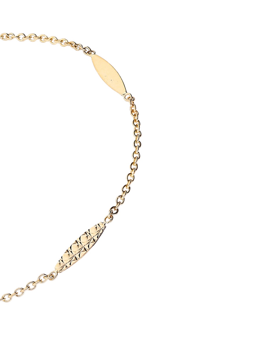 Pulsera de oro amarillo 14 K con acabado pulido 2