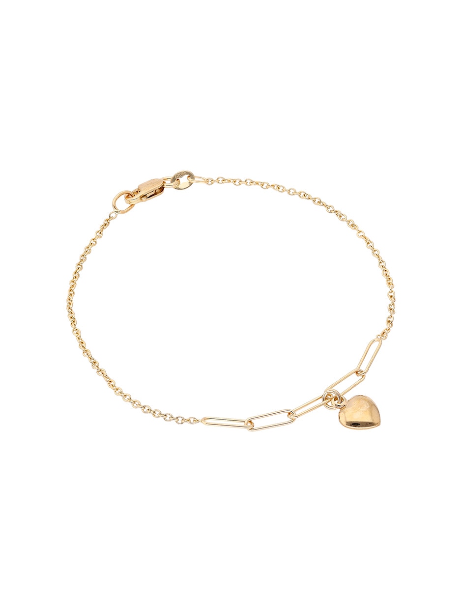 Pulsera de oro amarillo 14 K con acabado pulido